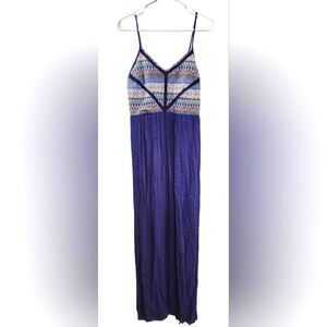 Altar'd State embroidered Spagetti strap maxi dress, size M